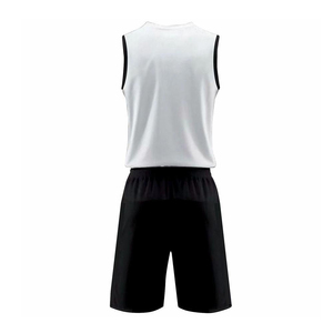 Maillot de basketball sans manches 100 % polyester de qualité supérieure, best-seller, avec couleurs contrastées, grandes tailles, personnalisable pour équipe, produit phare - Product Image 3