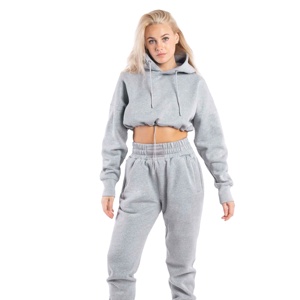 Conjunto Deportivo de 2 Piezas para Mujer, Forrado de Felpa, Térmico, para Invierno, con Logotipo Personalizado, Ropa Deportiva para Clima Frío, Venta al Por Mayor Internacional de Outfitize - Product Image 5