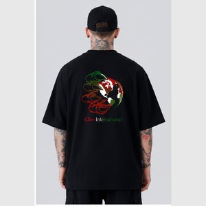 เสื้อยืดโอเวอร์ไซส์ผู้ชายสำหรับฤดูร้อน ผ้าฝ้ายออร์แกนิค 100% ระบายอากาศได้ดี ทรงบ็อกซี่ ผ้าถัก ลายเรียบ สีพื้น สไตล์ลำลอง - Product Image 2