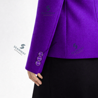 Blazer d'affaires à simple boutonnage NCNW, veste de costume de travail formelle sur mesure de qualité supérieure, veste de costume de bureau professionnelle pour femmes