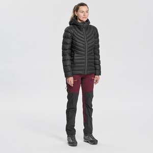 Veste d'hiver rembourrée à capuche pour femme, épaisse et isolante, fermeture éclair, vêtement décontracté pour l'extérieur, noir - Product Image 1
