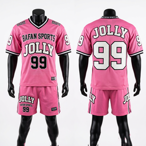 Ensemble maillot et short de football en polyester premium 160 GSM, design graphique rouge, logo personnalisé par sublimation, pour homme. - Product Image 4