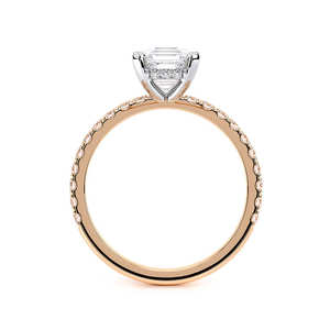 Anillo de Compromiso con Diamante Cultivado en Laboratorio, Corte Asscher, 2.00 CTW, Oro Sólido de 14K, Chapado en Rodio, Certificado IGI, Regalo Elegante y de Lujo - Product Image 4