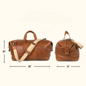 Sac de voyage extra large en cuir Crazy Horse vintage pour homme – Sac de sport en gros - Product Image 1