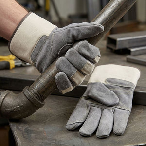 Guantes de Seguridad de Cuero Vacuno de Alta Calidad para Construcción, Jardinería Industrial y Trabajo - Product Image 3