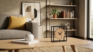 Small Size Shelf <b>Clock</b> Decorative Tabletop Timepiece Suitable For Home Office And Bedroom Decor Shelf Decoration Display - Product Image 5