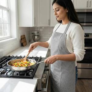 Indian Exporter Customized Design 100% Pure Cotton Cooking <b>Kitchen</b> <b>Apron</b> with Customized Logo - Product Image 4