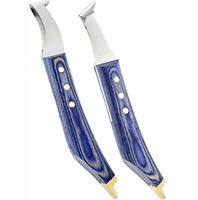 Couteau à sabots et à ongles GOLDEN Premium, outil professionnel pour la coupe des sabots des chevaux, des vaches, des moutons, des ânes, en acier inoxydable