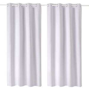 Set di 2 Tende Oscuranti da 84 Pollici di Lunghezza, 52 Pollici di Larghezza Ciascuna, 100% Oscuranti, Isolanti Termici, con 3 Ganci - Product Image 6