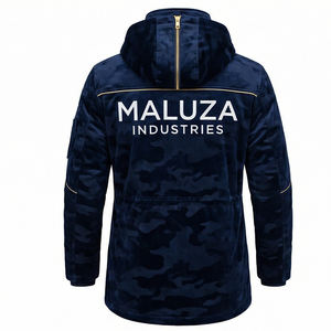 Veste de streetwear à capuche camouflage pour homme, multi-poches, mode outdoor, vêtements MALUZA INDUSTRIES - Product Image 3