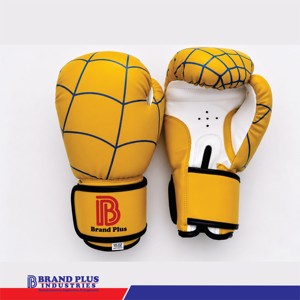 ถุงมือชกมวยหนัง PU คุณภาพพรีเมียมยี่ห้อ Brand Plus พร้อมสายรัดข้อมือปรับได้ ปรับแต่งโลโก้และสีได้สำหรับการฝึกซ้อม แบบพิมพ์ลาย - Product Image 1