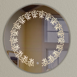 Espejo LED Doble de Pared con Diseño Artístico Decorativo, Táctil, con Dimmer, Sin Marco, Antivaho y Ecológico - Product Image 4