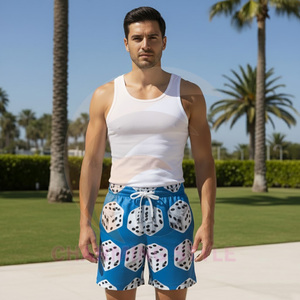 Shorts de golf pour hommes en polyester et élasthanne, personnalisés avec impression par sublimation, boutons, extensibles, avec poche arrière - Product Image 1