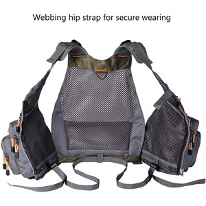 Chaleco de Pesca Transpirable para Hombre con Múltiples Bolsillos, Cierre de Cremallera, Estilo Deportivo para Exteriores, Ropa de Verano - Product Image 6