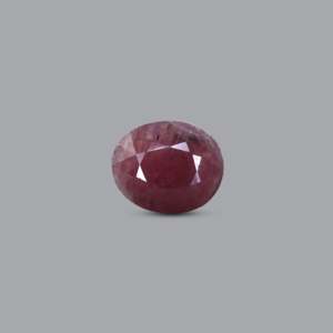 Natural Pink Ruby Loose Gemstone 7.35 Carat Pear Oval Faceted for Fine Jewelry - Product Image 1