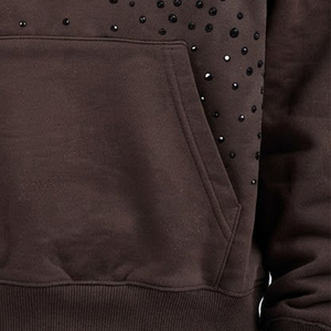 Hot Selling Product Custom Made Embroidery <b>Rhinestone</b> <b>Hoodies</b> Direct Factory Supply Solid Color Men <b>Rhinestone</b> <b>Hoodies</b> For Sale - Product Image 3