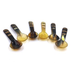 Mini Cuchara de Té Hecha a Mano de Lujo, Ecológica, de Cuerno de Búfalo de Origen Ético, Personalizable - Product Image 4