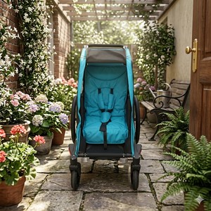 Remolque de Bicicleta para Bebé 3 en 1 TC-2024S, Silla Individual, Carrito, Estructura de Aluminio, Sistema de Suspensión - Product Image 5