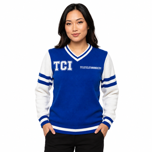 เสื้อสเวตเตอร์คอวี Zeta Phi Beta สำหรับชมรม/สมาคม/โรงเรียน/วิทยาลัย/มหาวิทยาลัย  คาร์ดิแกนถักลายโลโก้สำหรับทุกเพศ - Product Image 3