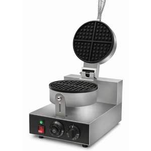 Machine à gaufres électrique professionnelle, 4 gaufres par lot, plaque antiadhésive en acier inoxydable, auto-nettoyante, épaisseur réglable - Product Image 3