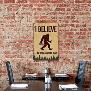 CIFbuy Elegante Targa Murale in Metallo con Scritta 'I Believe I Will Have Another Beer' per Arredamento Casa e Pub, Insegna Resistente per TikTok e Temu - Product Image 6