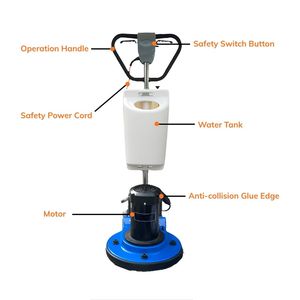 17 Inch HGP-17C Electric Floor Scrubber <b>Polisher</b> 2HP Single Disc Heavy Duty Marble Concrete <b>Stainless</b> <b>Steel</b> Easy Operate OEM - Product Image 6