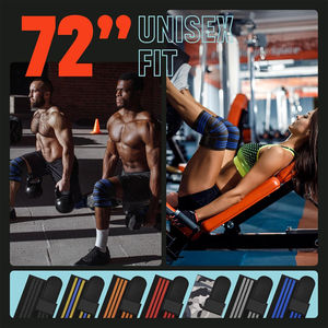 Workout Weightlifting Fitness & Power lifting <b>Support</b> <b>knee</b> <b>strap</b> wraps for weightlifting <b>Knee</b> Wrap For Sale - Product Image 6