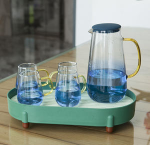 Accessoires de cuisine, plateaux décoratifs multifonctionnels pour fruits, café, thé, boissons fraîches, porte-gobelets et égouttoir à verres - Product Image 1