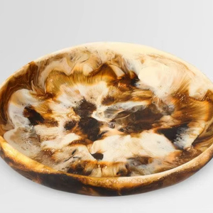 ชามเรซิ่นตกแต่งคุณภาพสูง วัสดุทนทาน ลวดลายโดดเด่น เหมาะสำหรับห้องนั่งเล่น สำนักงาน และเป็นของขวัญ สำหรับการส่งออกจำนวนมาก - Product Image 1