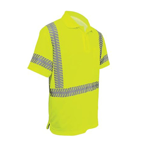 Camiseta Polo Reflectante Amarilla de Alta Visibilidad, Ropa de Trabajo para Hombre, Uniforme de Seguridad, Material de Poliéster - Product Image 2