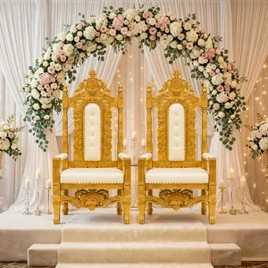 Escenario Majestuoso para Celebración de Walima con Decoración Paisley, Marcos de Fibra para Recepción de Bodas, Marcos de FRP a Precios de Mayoreo - Product Image 4