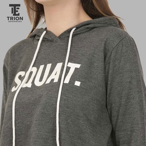 Women Winter Latest Fashion Winter <b>Long</b> <b>Sleeve</b> <b>Crop</b> Top Hoodie Women Front Custom Logo Printed Streetwear for Sale - Product Image 4