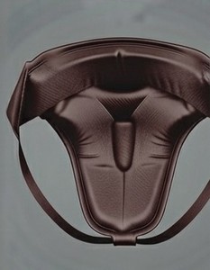 KLTW – Soutien-gorge de boxe en néoprène marron pour homme, avec logo en relief, respirant, soutien de la taille, protection sportive - Product Image 2