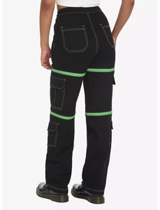Pantalon gothique pour homme avec poche cargo, coupe décontractée unisexe, plusieurs poches, pantalon de mode alternative - Product Image 4