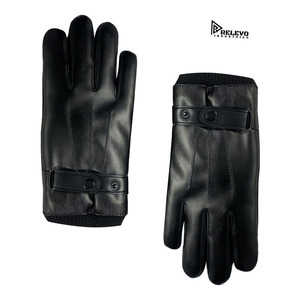 Gants en cuir de qualité supérieure et entièrement confortables, épais, coupe-vent, chauds, imperméables, pour moto, pour l'hiver, compatibles avec écran tactile - Product Image 6
