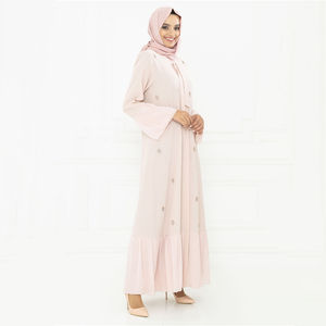 Abaya décontractée grande taille pour femmes musulmanes du Moyen-Orient 2026, en rayonne respirante, pour adultes, avec hijab, manches longues, maxi, séchage rapide, coupe ample, pour la prière - Product Image 1