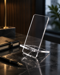 Soporte de Acrílico Moderno y Ecológico para Teléfono Celular, Personalizable, Elegante y Funcional para Mostrador, Hogar, Oficina y Exhibición en Tiendas - Product Image 5