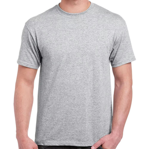 เสื้อยืดคุณภาพสูง ผ้าฝ้าย 100% ระบายอากาศได้ดี แบบเรียบ สำหรับผู้ชาย ขายส่ง เสื้อยืดแขนสั้นทรงปกติสำหรับผู้ชาย รับสั่งทำ - Product Image 4