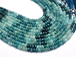 Cuentas redondas lisas de gradación gradual de Grandidierita AAA+ de 4mm-6mm, cuentas de piedras preciosas semipreciosas de Grandidierita natural rara para joyería - Product Image 4