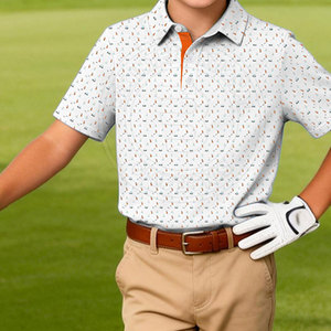 Chemises de golf décontractées pour hommes, matière douce, style ajusté, chemises de golf pour hommes durables et faciles d'entretien - Product Image 2