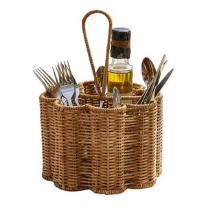 Support à Couverts Rustique en Rotin pour Décoration de Table de Cuisine, Organisateur Tressé Fait Main, Vente en Gros Vietnam - Product Image 4