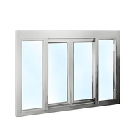 Doppelt Gehärtete Reflektierende Glas-Aluminium-Schiebefenster zum Günstigen Preis