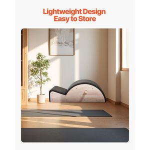 Accessorio per Home Gym: Correttore Spinale Pilates in EVA, Attrezzatura per Allenamento Yoga e Fitness, Accessorio in Legno e Gomma a Forma di Arco - Product Image 6