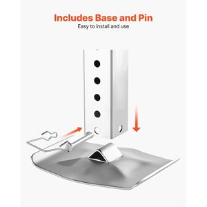 Piedino di appoggio universale di ricambio per sesta ruota da 32,5 pollici per camper, 179013, Componenti e sistemi per camper - Product Image 6