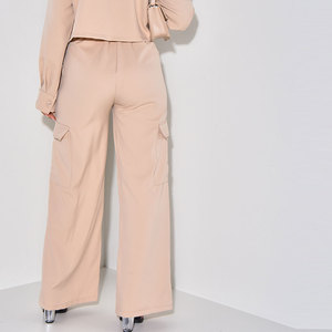 Ensemble assorti veste et pantalon cargo pour femme, multi-poches, streetwear, vêtements de travail, fabrication OEM ODM - Product Image 6