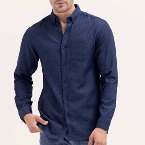 Camisa de Mezclilla para Hombre de Primera Calidad con Logotipo Personalizado, Estilo Urbano, Secado Rápido, Transpirable, Informal, de Moda, Superventas - Product Image 1
