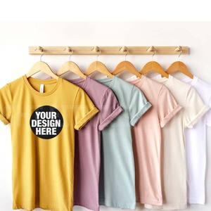 เสื้อยืดเปล่าราคาส่ง รับสั่งทำจำนวนมาก พิมพ์โลโก้ได้ ผ้าคอตตอน 100% แอร์ลูม ยูนิเซ็กส์ แขนสั้น แบบเบลล่า แคนวาส 3001 - Product Image 1
