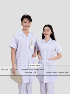 Blouse de laboratoire blanche personnalisée pour hôpital, clinique, dentiste, prix de gros d'usine, uniformes pour médecins et infirmières - Product Image 1