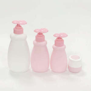 Unalilia OEM/ODM Pulvérisateur à pompe en PEHD, flacon vide rose personnalisé avec logo pour soins de bébé, emballage cosmétique pour lotion, savon, shampoing - Product Image 2