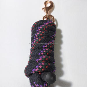 Cuerda de plomo de algodón de alta calidad, cuerda de plomo ecológica con gancho a presión, disponible en varios colores, fabricante en la India - Product Image 5